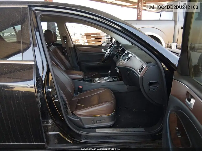 2013 Hyundai Genesis 3.8 VIN: KMHGC4DD2DU242163 Lot: 45502060