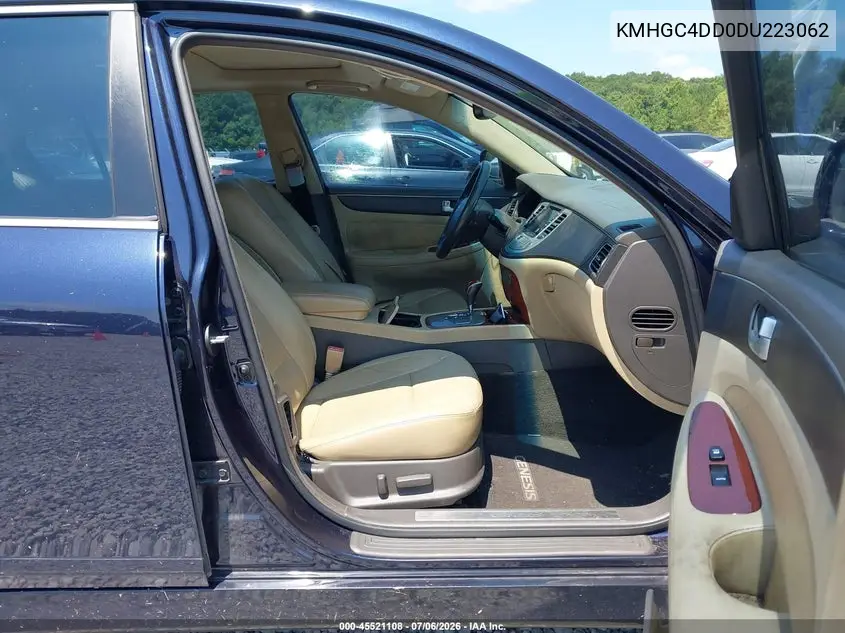 2013 Hyundai Genesis 3.8 VIN: KMHGC4DD0DU223062 Lot: 45521108