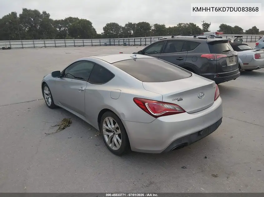 2013 Hyundai Genesis 2.0T Premium VIN: KMHHT6KD7DU083868 Lot: 45533771