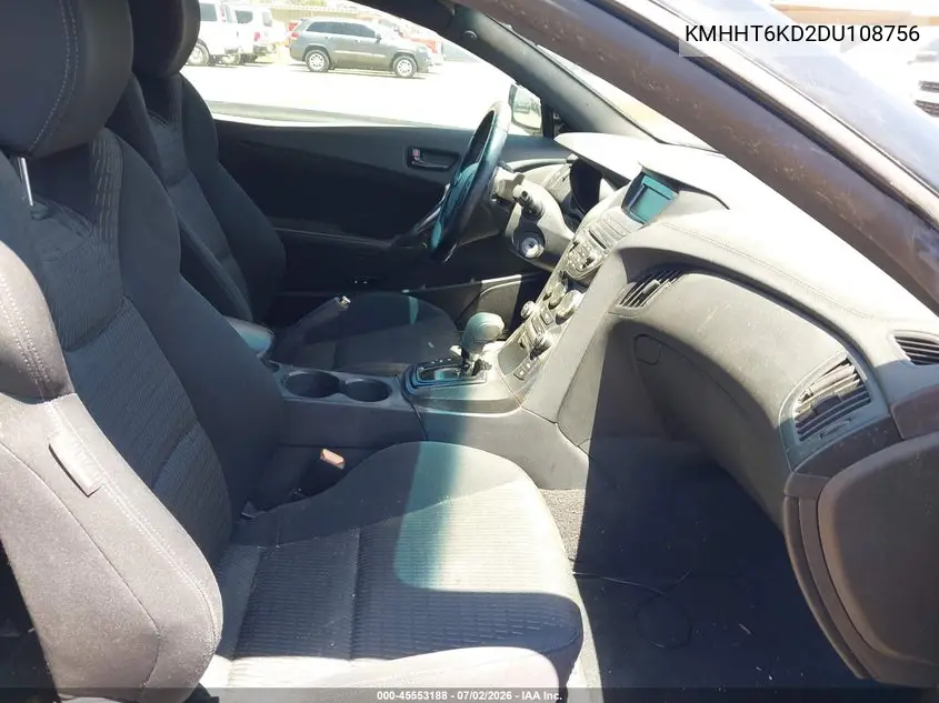 2013 Hyundai Genesis 2.0T VIN: KMHHT6KD2DU108756 Lot: 45553188