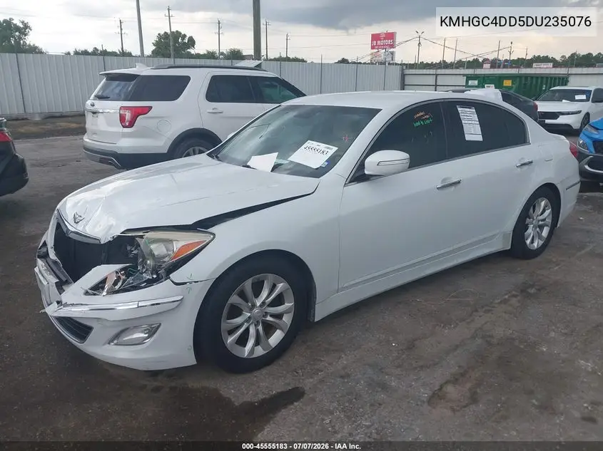 2013 Hyundai Genesis 3.8 VIN: KMHGC4DD5DU235076 Lot: 45555183