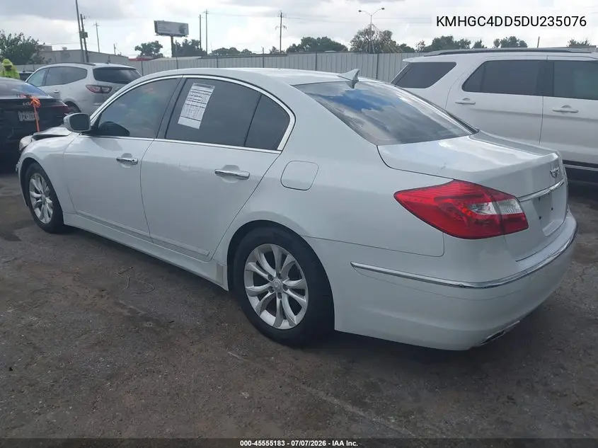 2013 Hyundai Genesis 3.8 VIN: KMHGC4DD5DU235076 Lot: 45555183