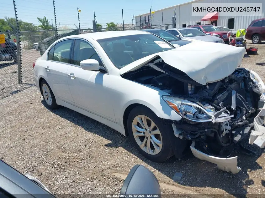 2013 Hyundai Genesis 3.8 VIN: KMHGC4DDXDU245747 Lot: 45570990