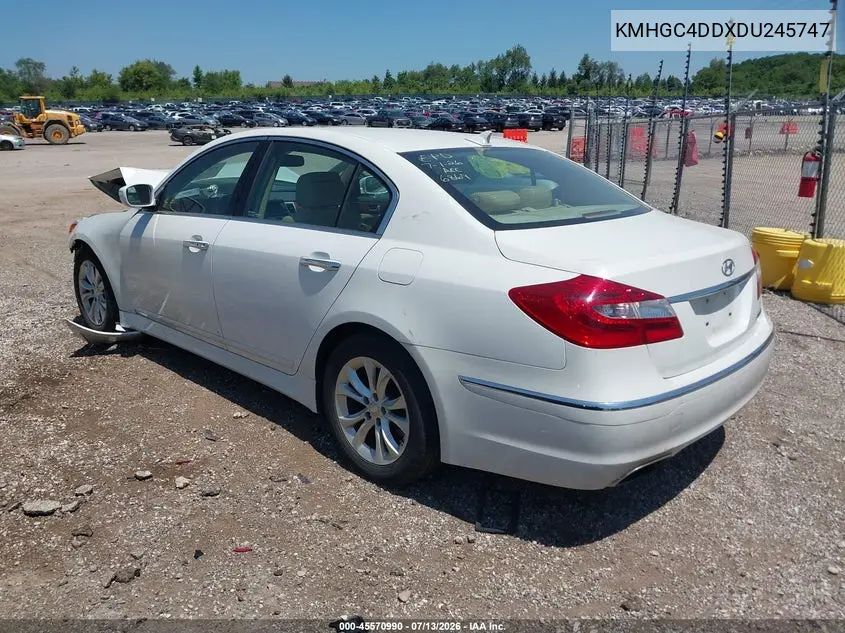 2013 Hyundai Genesis 3.8 VIN: KMHGC4DDXDU245747 Lot: 45570990