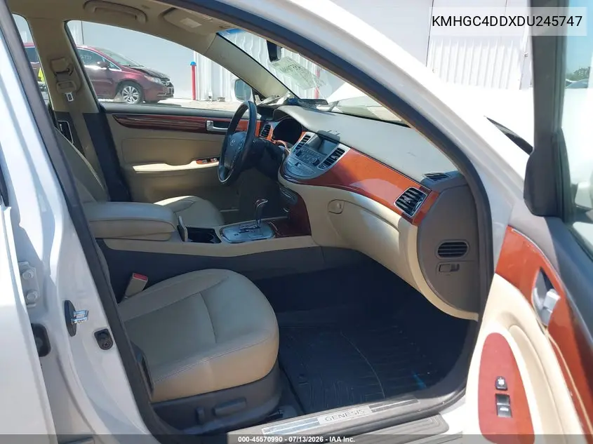 2013 Hyundai Genesis 3.8 VIN: KMHGC4DDXDU245747 Lot: 45570990