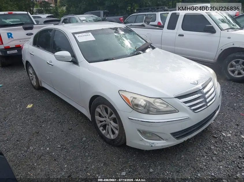 2013 Hyundai Genesis 3.8 VIN: KMHGC4DD2DU226836 Lot: 45629661