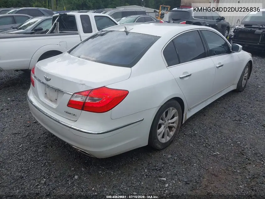 2013 Hyundai Genesis 3.8 VIN: KMHGC4DD2DU226836 Lot: 45629661