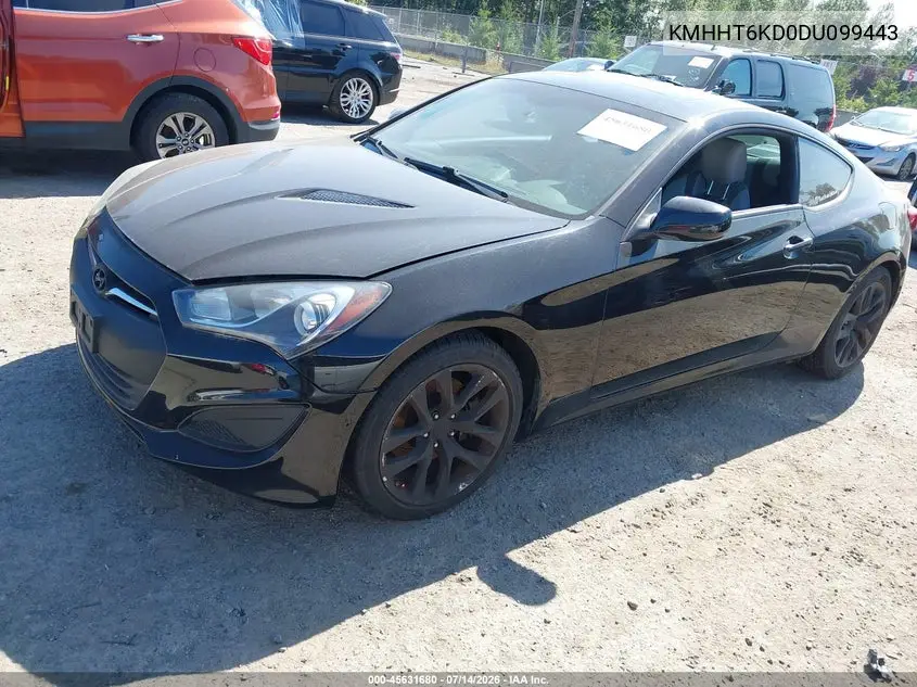 2013 Hyundai Genesis 2.0T Premium VIN: KMHHT6KD0DU099443 Lot: 45631680