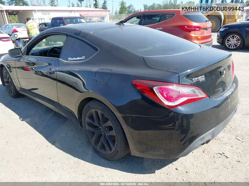 2013 Hyundai Genesis 2.0T Premium VIN: KMHHT6KD0DU099443 Lot: 45631680