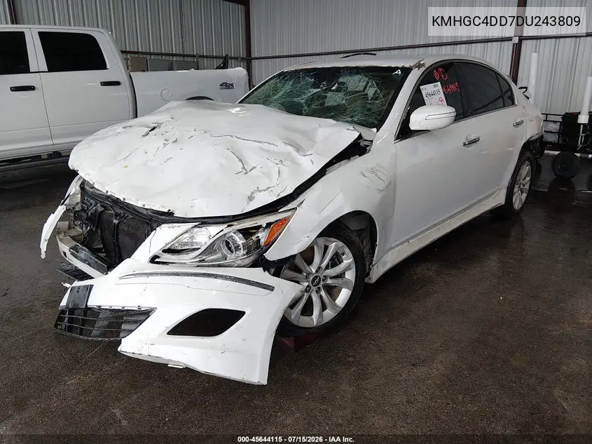 2013 Hyundai Genesis 3.8 VIN: KMHGC4DD7DU243809 Lot: 45644115