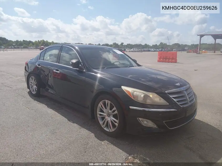 2014 Hyundai Genesis 3.8 VIN: KMHGC4DD0EU259626 Lot: 45513774