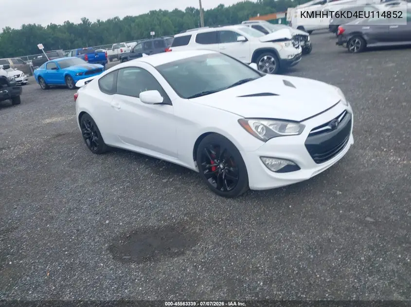 2014 Hyundai Genesis 2.0T R-Spec VIN: KMHHT6KD4EU114852 Lot: 45563339