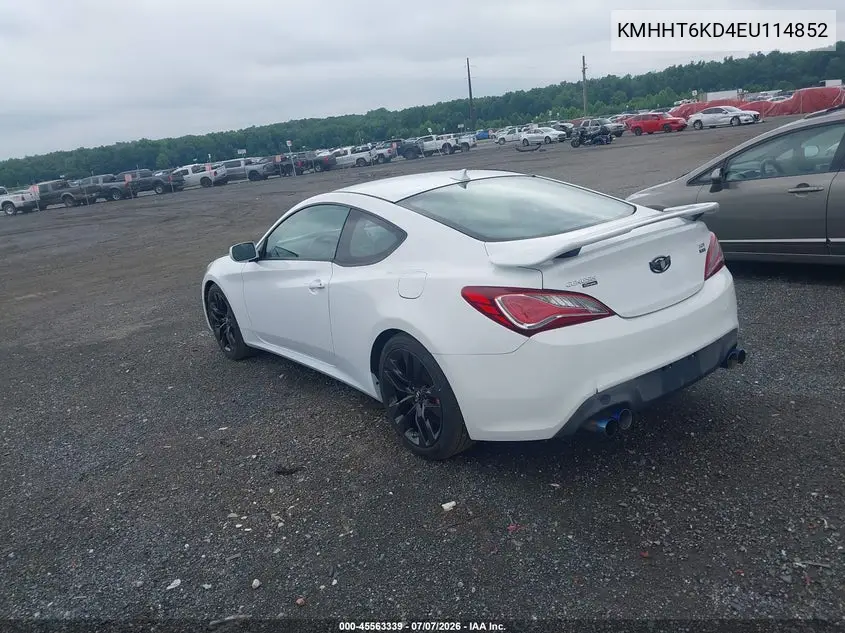 2014 Hyundai Genesis 2.0T R-Spec VIN: KMHHT6KD4EU114852 Lot: 45563339