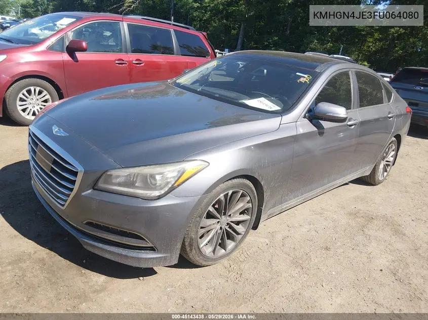 2015 Hyundai Genesis 3.8 VIN: KMHGN4JE3FU064080 Lot: 45143438