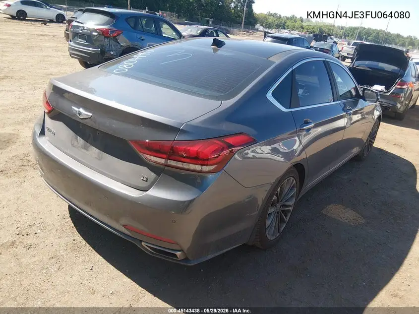 2015 Hyundai Genesis 3.8 VIN: KMHGN4JE3FU064080 Lot: 45143438