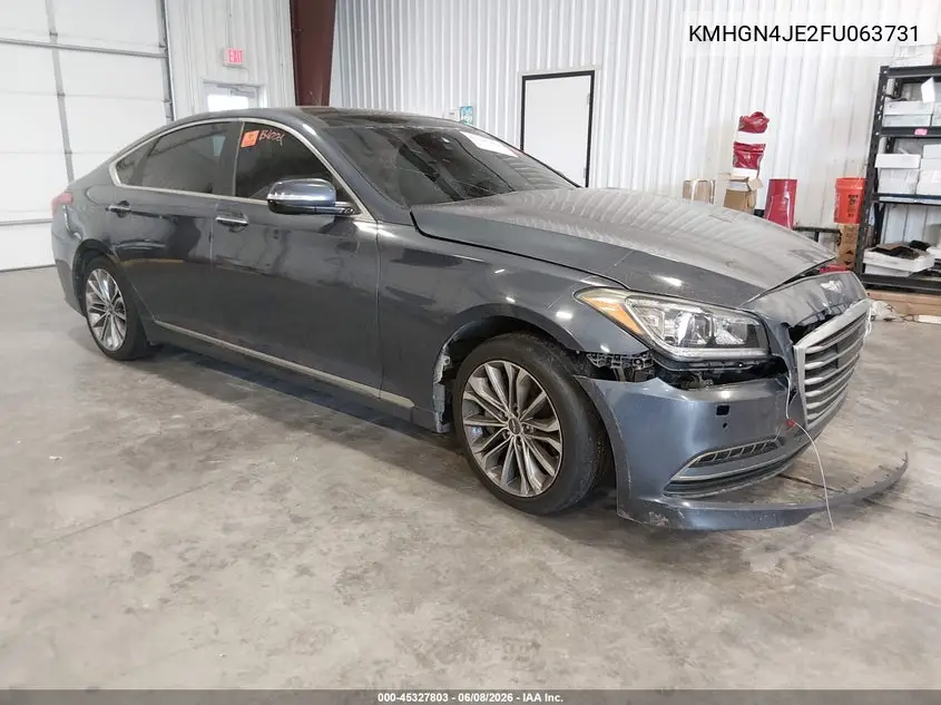 2015 Hyundai Genesis 3.8 VIN: KMHGN4JE2FU063731 Lot: 45327803