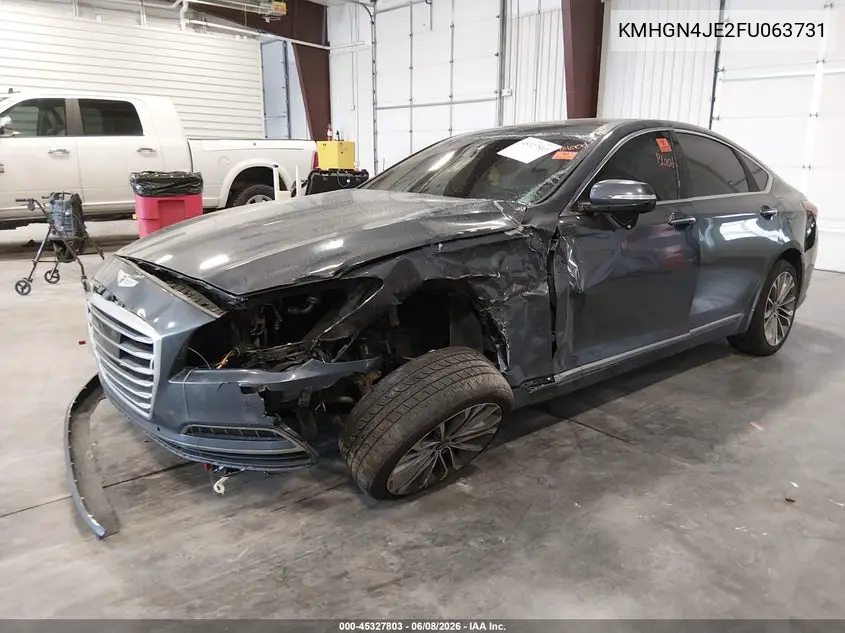 2015 Hyundai Genesis 3.8 VIN: KMHGN4JE2FU063731 Lot: 45327803