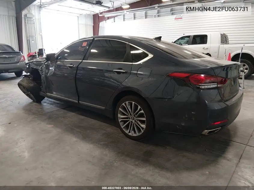 2015 Hyundai Genesis 3.8 VIN: KMHGN4JE2FU063731 Lot: 45327803