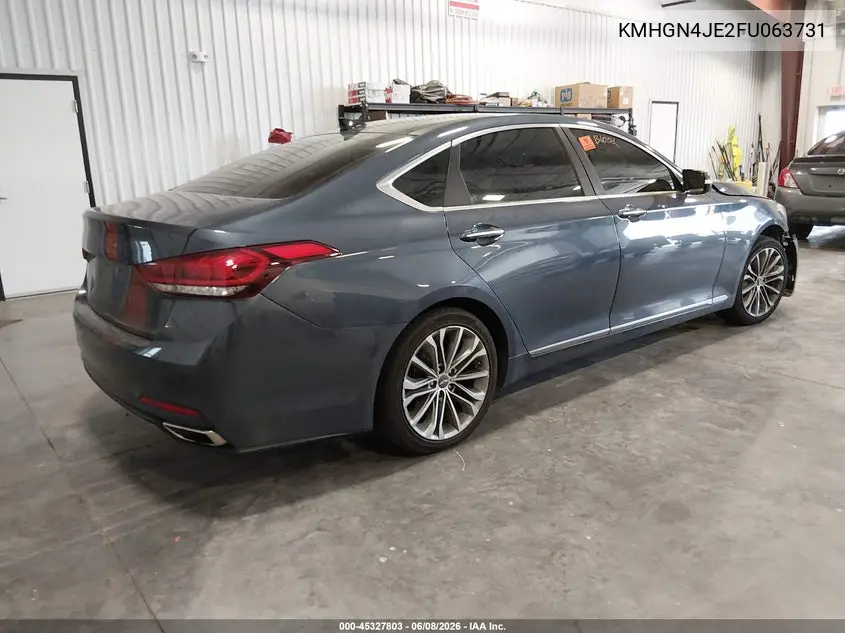 2015 Hyundai Genesis 3.8 VIN: KMHGN4JE2FU063731 Lot: 45327803