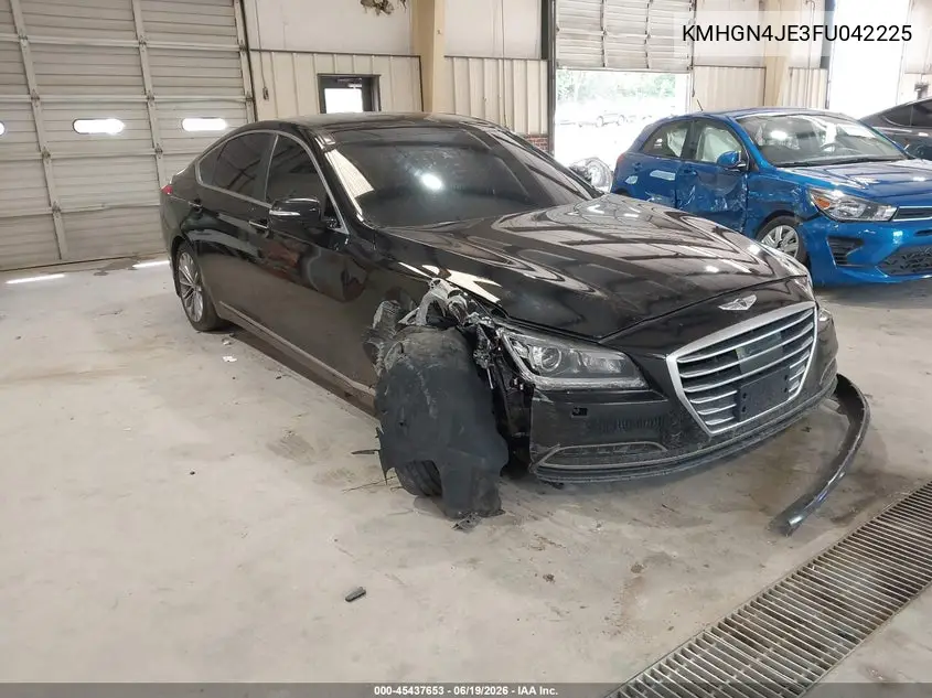 2015 Hyundai Genesis 3.8 VIN: KMHGN4JE3FU042225 Lot: 45437653
