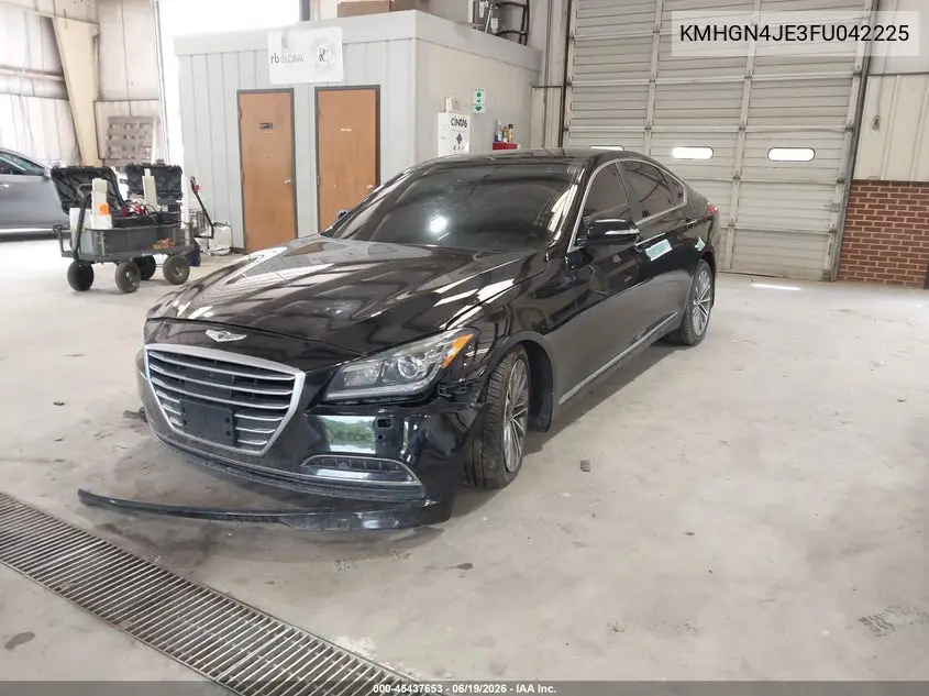 2015 Hyundai Genesis 3.8 VIN: KMHGN4JE3FU042225 Lot: 45437653