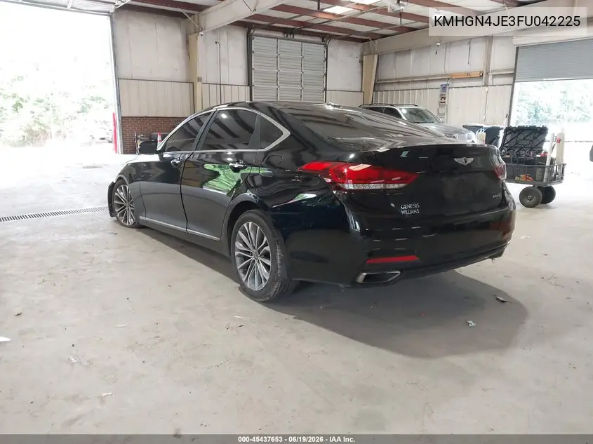 2015 Hyundai Genesis 3.8 VIN: KMHGN4JE3FU042225 Lot: 45437653