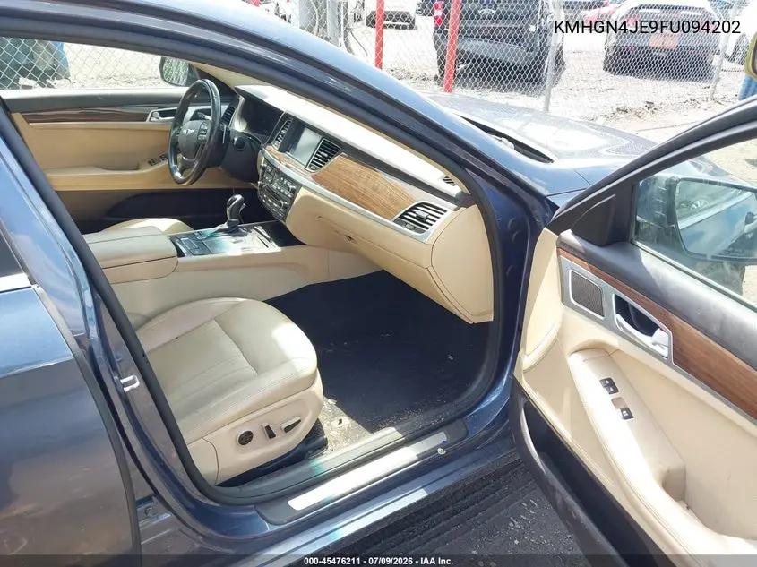 2015 Hyundai Genesis 3.8 VIN: KMHGN4JE9FU094202 Lot: 45476211