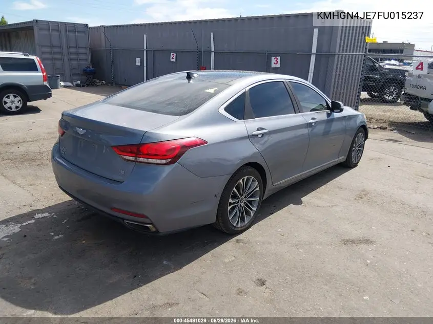 2015 Hyundai Genesis 3.8 VIN: KMHGN4JE7FU015237 Lot: 45491029