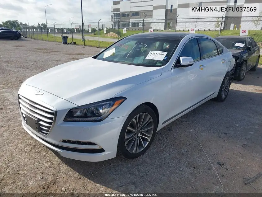 2015 Hyundai Genesis 3.8 VIN: KMHGN4JEXFU037569 Lot: 45511606