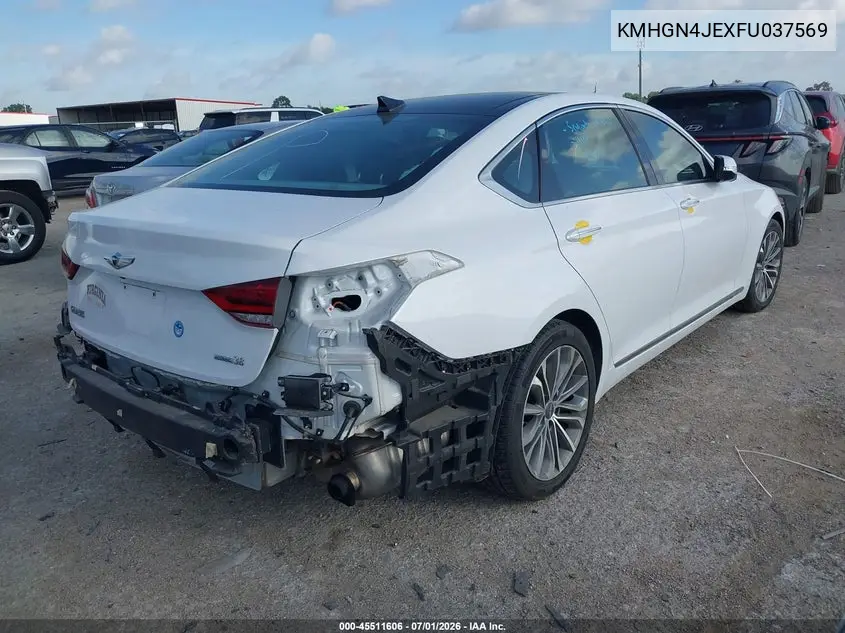 2015 Hyundai Genesis 3.8 VIN: KMHGN4JEXFU037569 Lot: 45511606