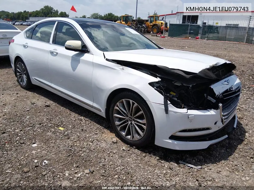 2015 Hyundai Genesis 3.8 VIN: KMHGN4JE1FU079743 Lot: 45517951