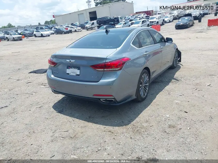 2015 Hyundai Genesis 3.8 VIN: KMHGN4JE2FU075510 Lot: 45518368
