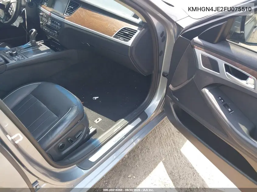 2015 Hyundai Genesis 3.8 VIN: KMHGN4JE2FU075510 Lot: 45518368