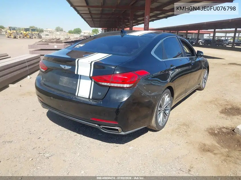 2015 Hyundai Genesis 3.8 VIN: KMHGN4JE0FU076798 Lot: 45550474