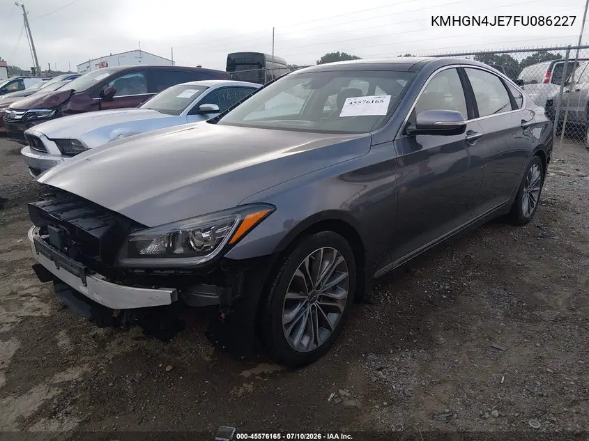 2015 Hyundai Genesis 3.8 VIN: KMHGN4JE7FU086227 Lot: 45576165