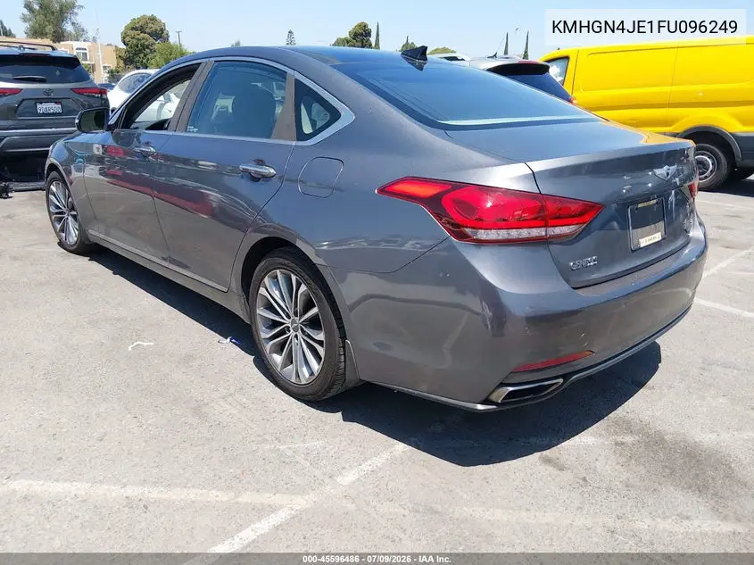 2015 Hyundai Genesis 3.8 VIN: KMHGN4JE1FU096249 Lot: 45596486