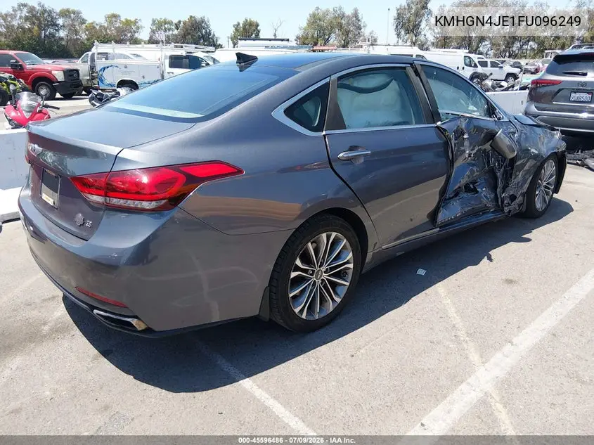 2015 Hyundai Genesis 3.8 VIN: KMHGN4JE1FU096249 Lot: 45596486
