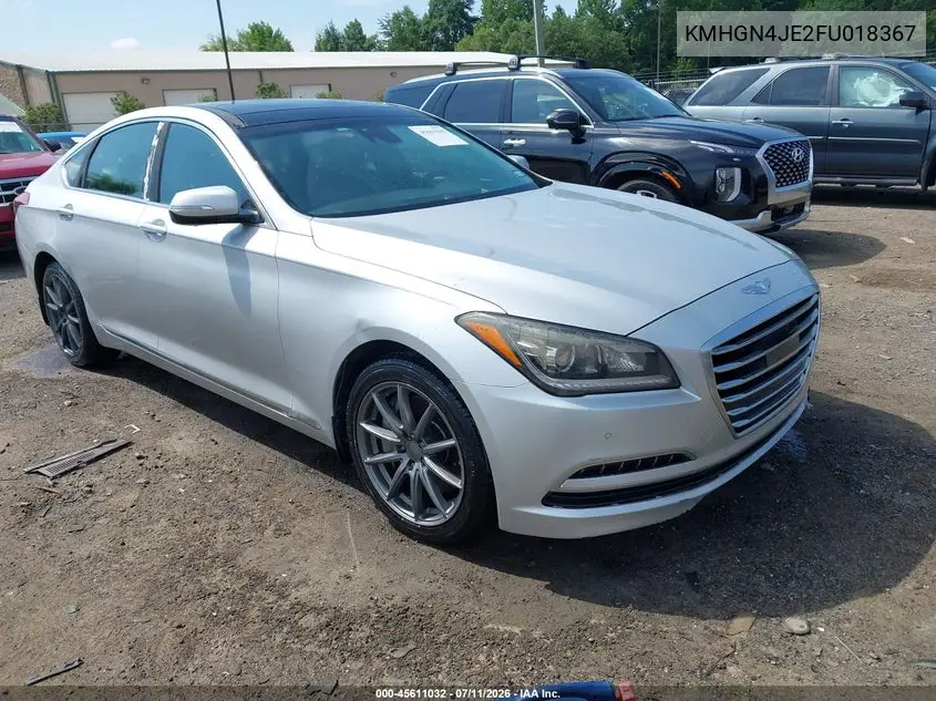 2015 Hyundai Genesis 3.8 VIN: KMHGN4JE2FU018367 Lot: 45611032