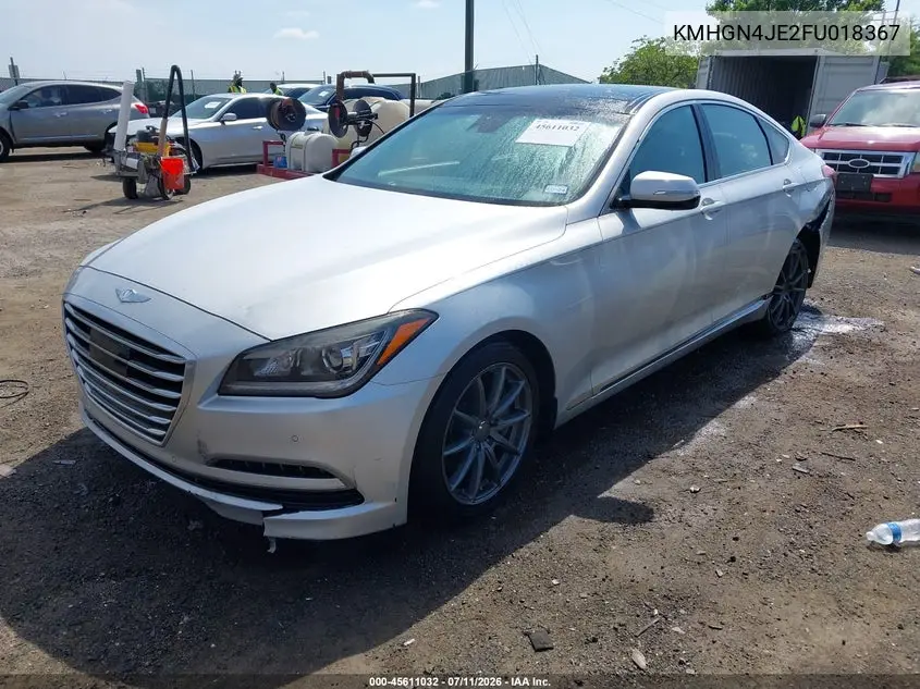 2015 Hyundai Genesis 3.8 VIN: KMHGN4JE2FU018367 Lot: 45611032