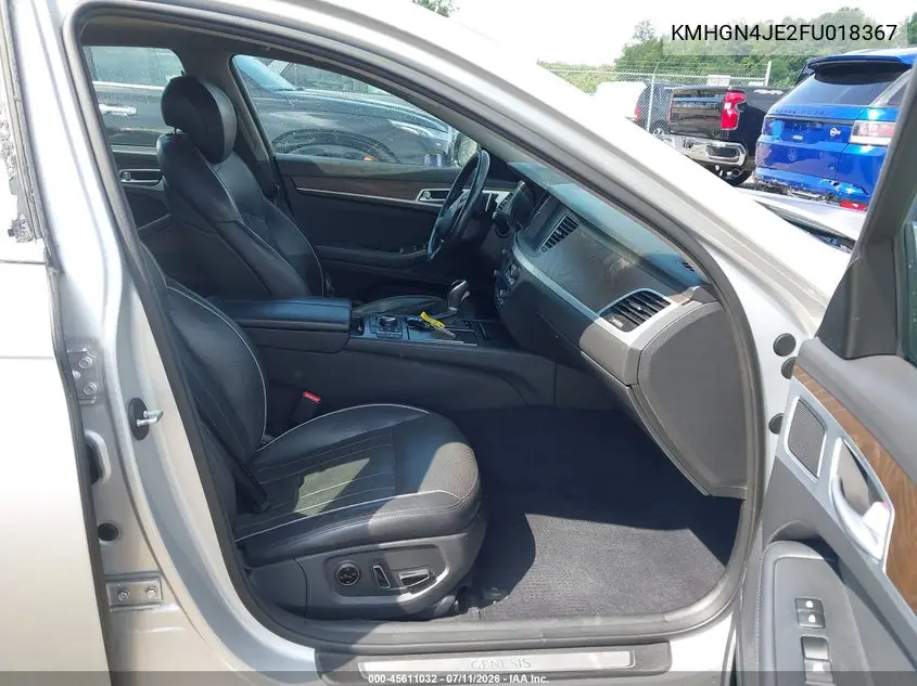 2015 Hyundai Genesis 3.8 VIN: KMHGN4JE2FU018367 Lot: 45611032