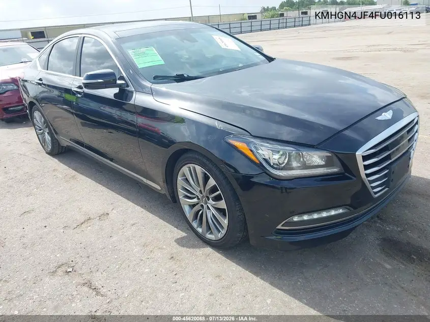 2015 Hyundai Genesis 5.0 VIN: KMHGN4JF4FU016113 Lot: 45620068