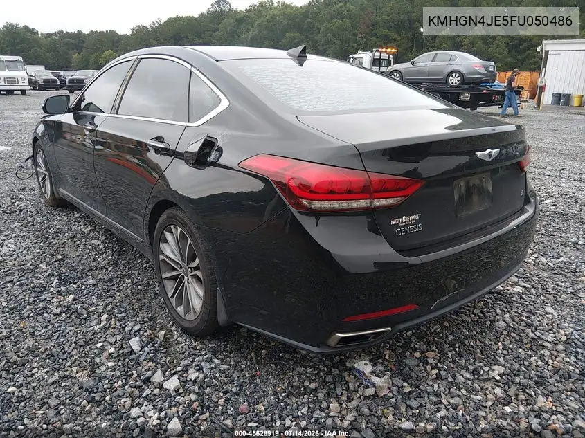 2015 Hyundai Genesis 3.8 VIN: KMHGN4JE5FU050486 Lot: 45628919