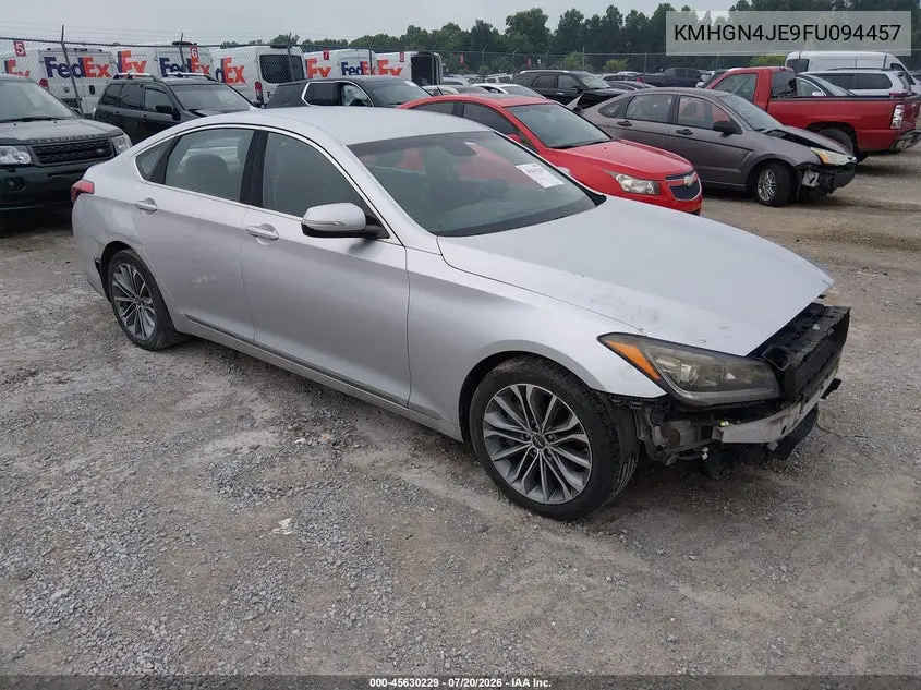 2015 Hyundai Genesis 3.8 VIN: KMHGN4JE9FU094457 Lot: 45630229