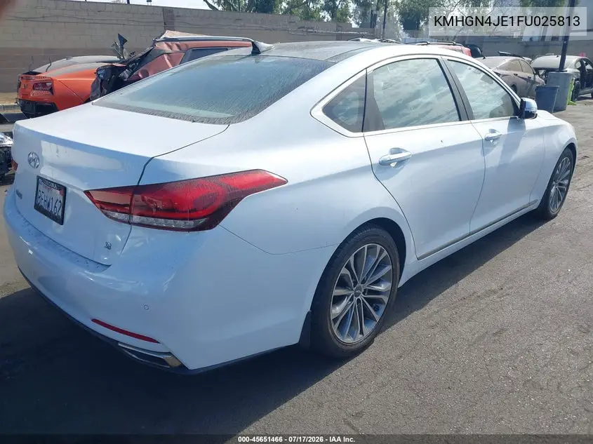 2015 Hyundai Genesis 3.8 VIN: KMHGN4JE1FU025813 Lot: 45651466