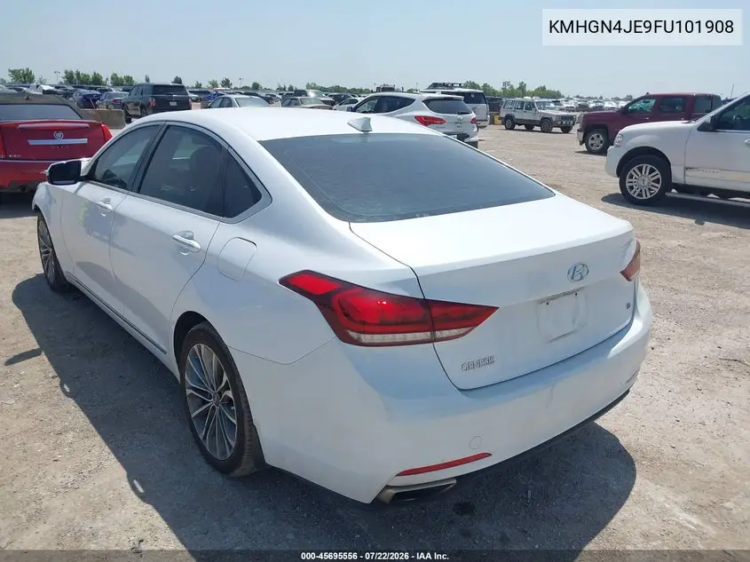 2015 Hyundai Genesis 3.8 VIN: KMHGN4JE9FU101908 Lot: 45695556