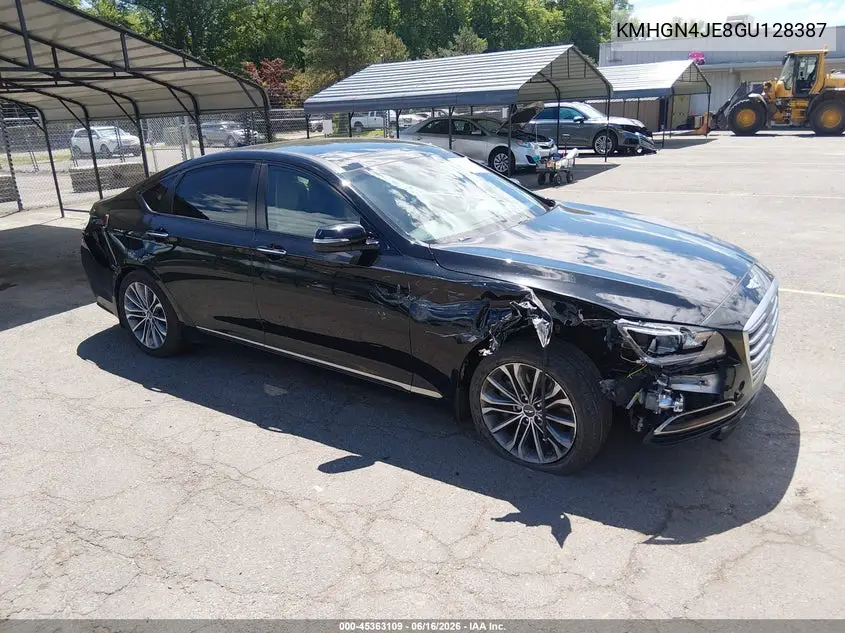 2016 Hyundai Genesis 3.8 VIN: KMHGN4JE8GU128387 Lot: 45363109