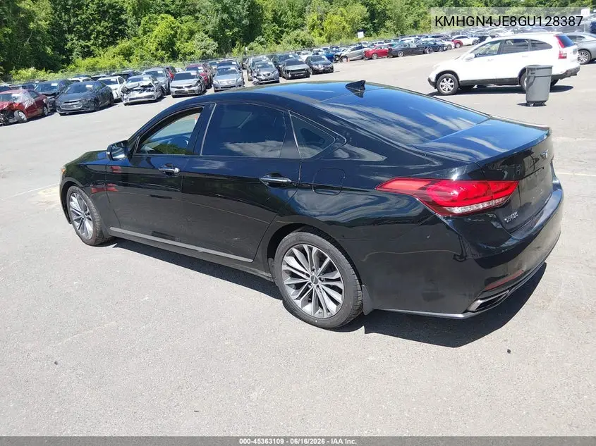 2016 Hyundai Genesis 3.8 VIN: KMHGN4JE8GU128387 Lot: 45363109