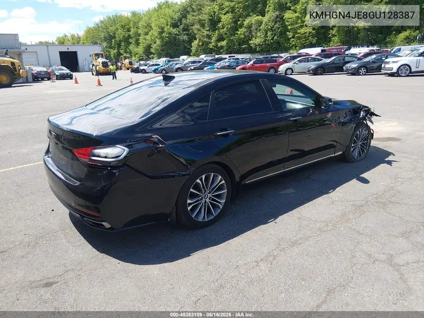 2016 Hyundai Genesis 3.8 VIN: KMHGN4JE8GU128387 Lot: 45363109