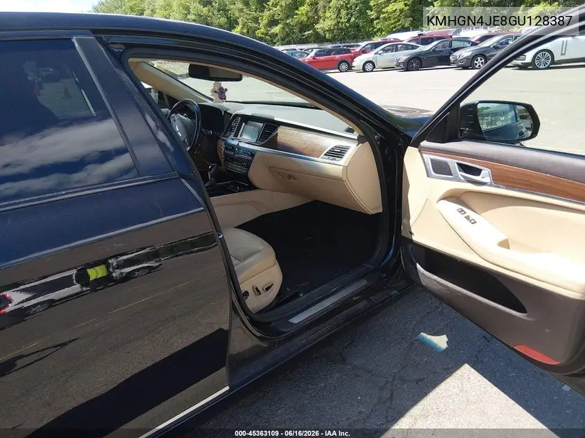 2016 Hyundai Genesis 3.8 VIN: KMHGN4JE8GU128387 Lot: 45363109