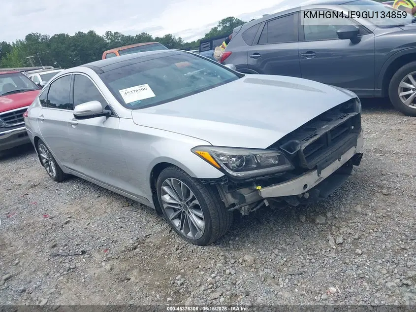 2016 Hyundai Genesis 3.8 VIN: KMHGN4JE9GU134859 Lot: 45376306